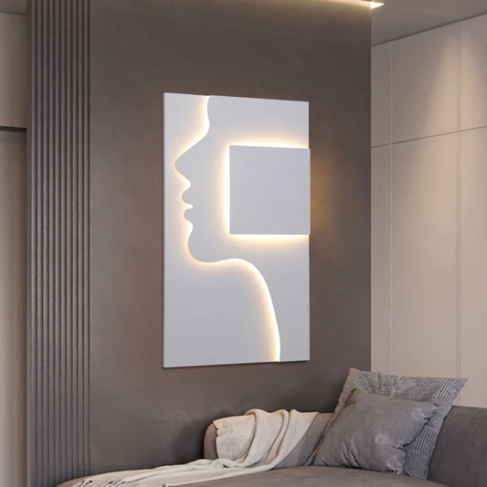 Face Profile Wall Lamp